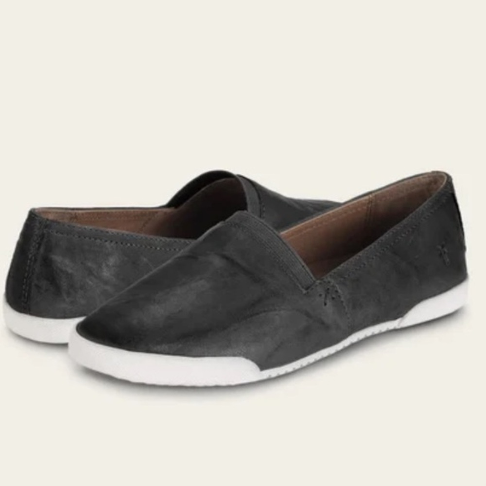 Frye Melanie Slip On Leather Sneakers black size 11 M